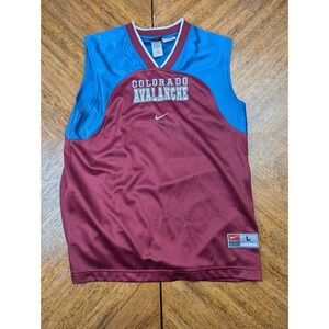 Youth Boys Kids Size Large Nike Team COLORADO AVALANCHE HOCKEY Jersey NHL